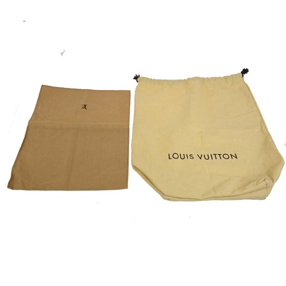 LOUIS VUITTON Logo 10 Set Dust Bag Drawstring Canvas Cotton Beige Brown - Picture 2 of 16